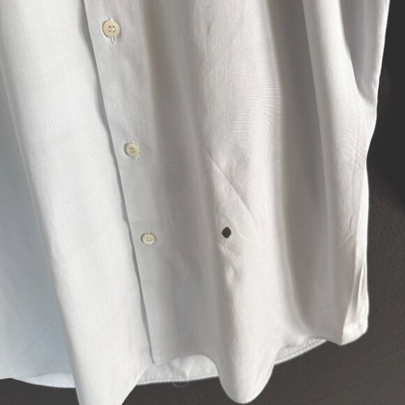 size 42, 16 1/2 Prada Mens Light Blue Button-Up Dress Shirt (stains) - Picture 7 of 12